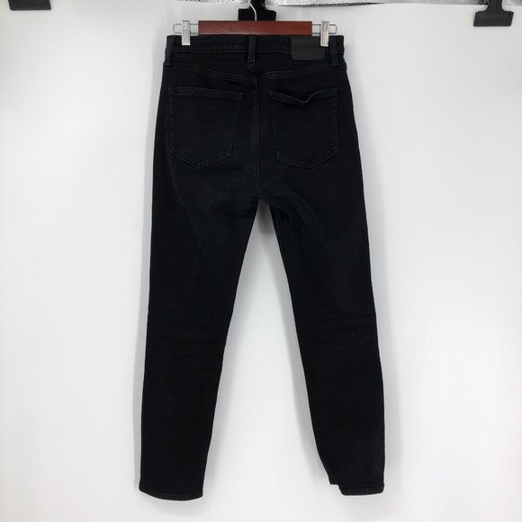 Aritzia Denim Forum The Yoko High Rise Slim Black Size 27 - Picture 4 of 16